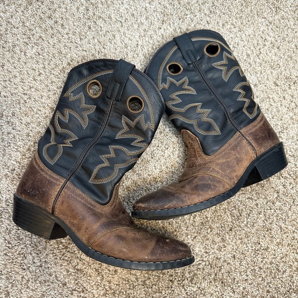 Cody James cowboy boots men’s size 6 black brown leather - Picture 9 of 10